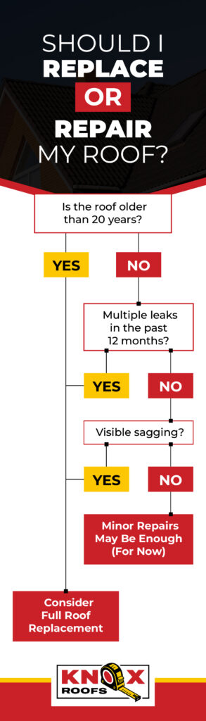 This infographic helps you decide whether to replace or repair your roof in Florida